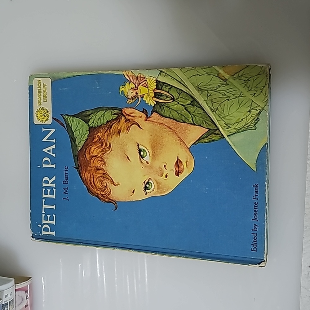 1957 Double Sided Peter Pan & Alice in wonderland hardcover book